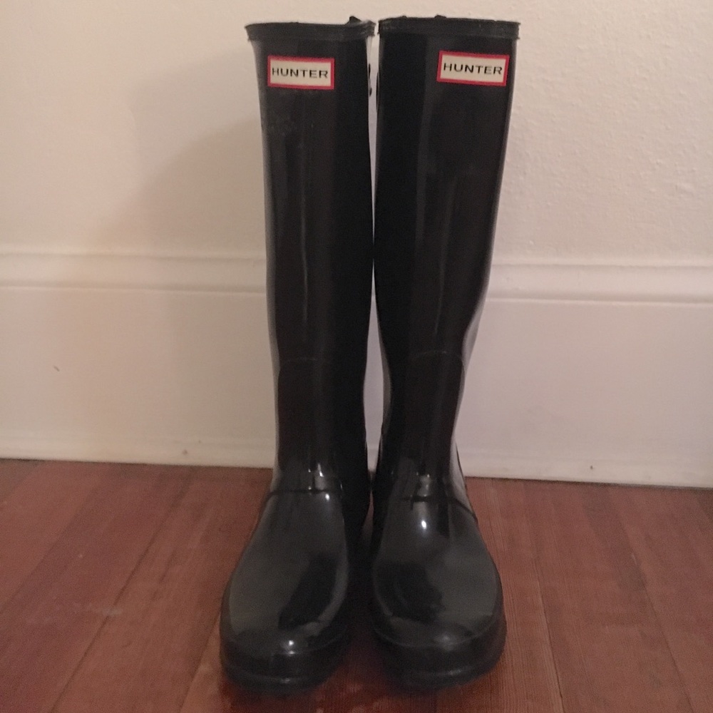 Women’s Tall Wide Leg Gloss Rain Boots